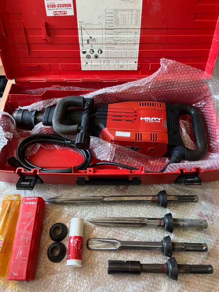 ☆美品！即決に変更★HILTI電動ハンマ TE905-AVR はつり☆ハツリ☆破砕☆コンクリート☆斫り☆道路などに。_画像1