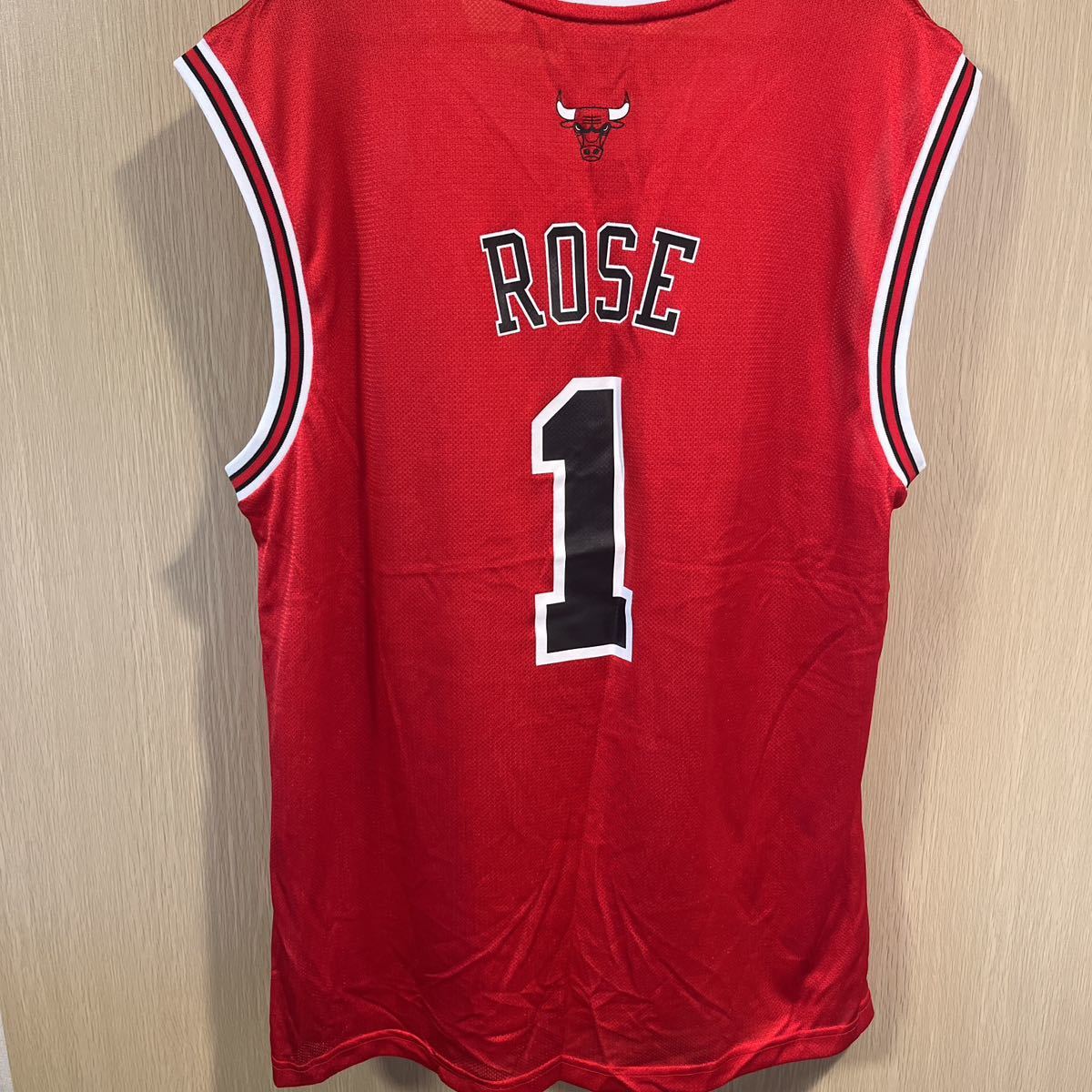 ◆極美品◆adidas社製　NBA BULLS No.1 ROSEレプリカユニフォーム サイズL_画像2