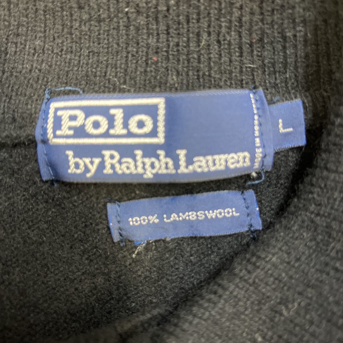 ◆美品◆90s POLO RALPH LAUREN ニットセーター ブラック　サイズL