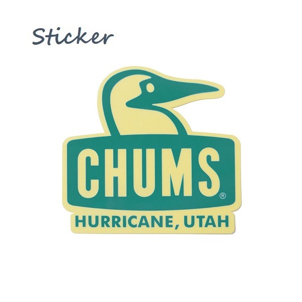 Sticker CHUMS Booby Face Teal CH62-1124 チャムス ステッカー 新品 防水素材