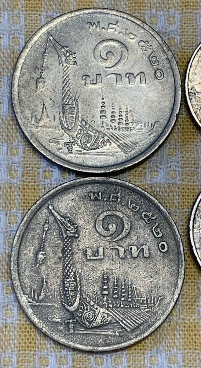 ● 【中古】タイ王国　1バーツ　硬貨9枚　コイン_画像2