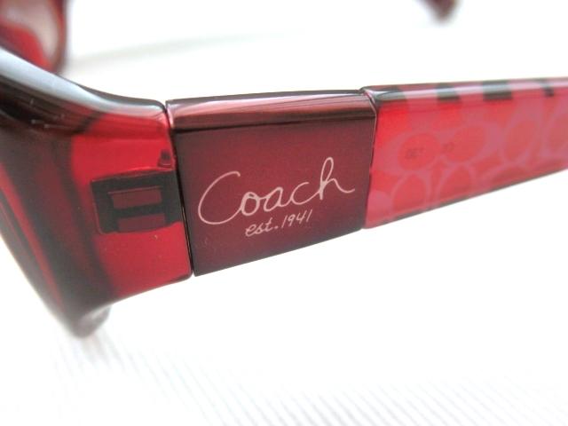 COACH サングラス TEGAN 630A BURGUNDY 614 ブラウン ピンク アイウェア コーチ_画像5