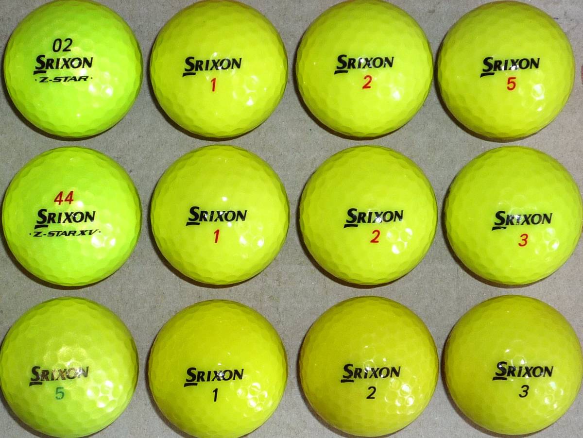 ロストボール スリクソン Z-STER XV/DISTANCE他 イエローボール 18個セット サイト内のゴルフボール組合せにて2セット(36個)まで同梱可能の画像3