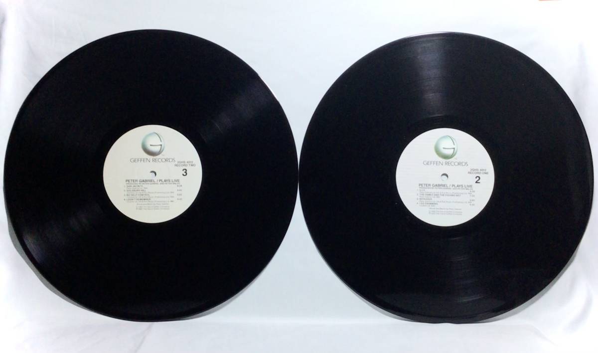 【米LP2枚組】 PETER GABRIEL / PLAYS LIVE / 1983 US盤 LPレコード 2GHS 4012 F 検盤・試聴済_画像5