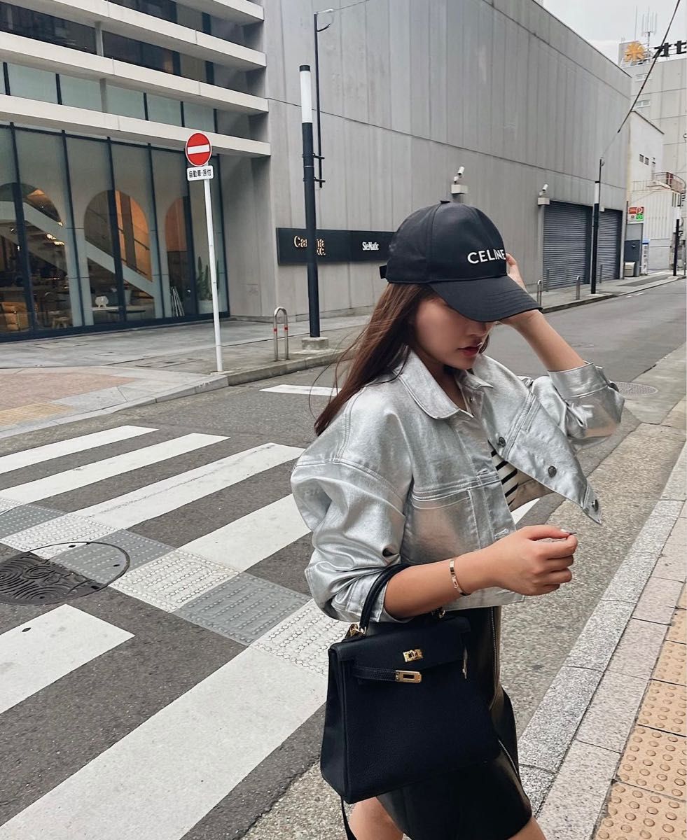 sheller シルバーデニムクロップドジャケット シェリエ sheller シルバーデニムクロップドジャケット シェリエ