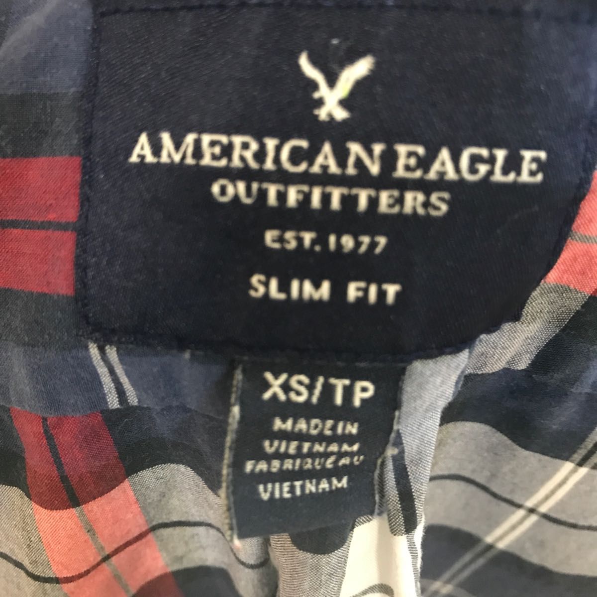 AMERICAN EAGLE チェックシャツ　XS