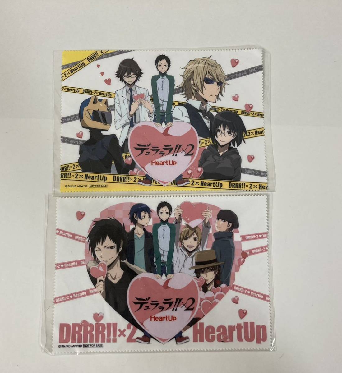 デュラララ ハートアップ Heart UP ミニクロス 2種セット 静雄 臨也 園原杏里 正臣 帝人 セルティ・ストゥルルソン_画像1