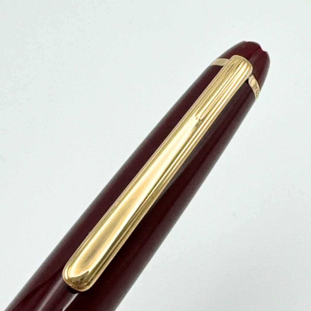 万年筆 MONTBLANC モンブラン マイスターシュテュック No.146 ペン先4810 14K 585刻印 ボルドー×ゴールド_画像8