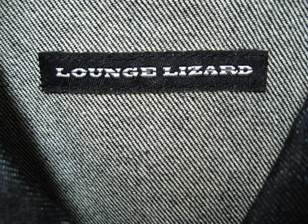 LOUNGE LIZARD ラウンジリザード サイズ1 ストレッチ素材 ジージャン デニムジャケット 濃紺 美品_画像3