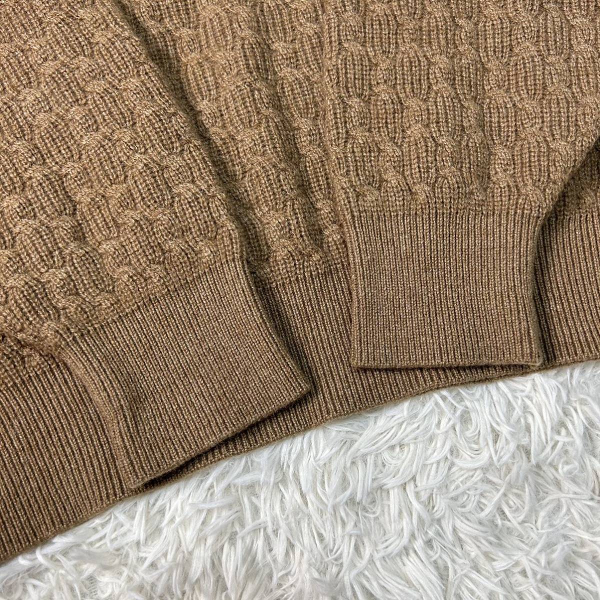未使用級【カシミヤ100%】BURBERRY LONDON バーバリーロンドン クルー