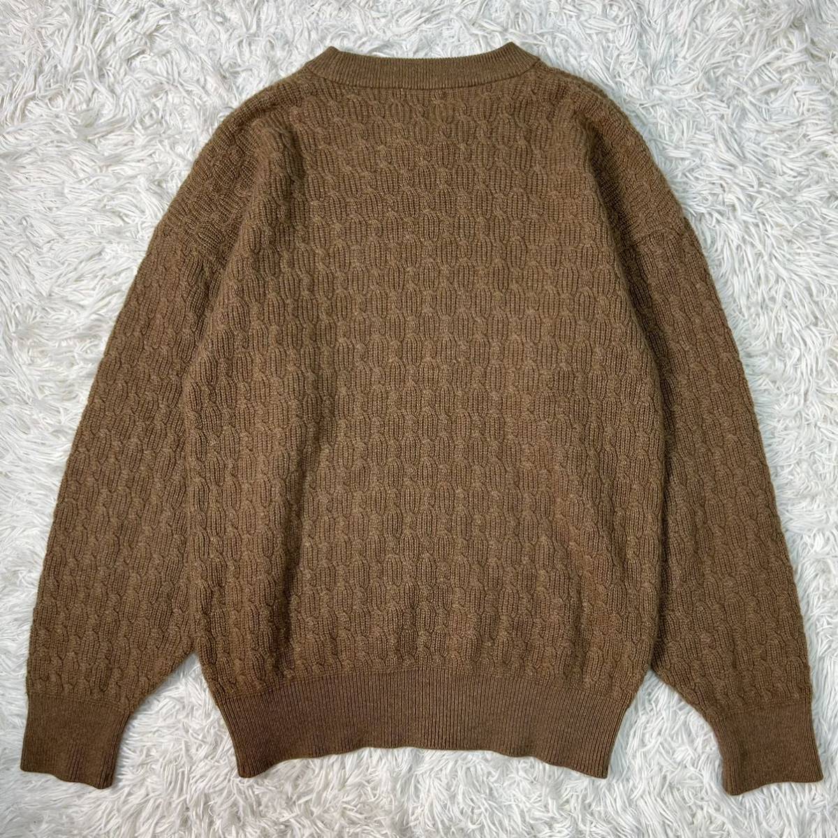 未使用級【カシミヤ100%】BURBERRY LONDON バーバリーロンドン クルー
