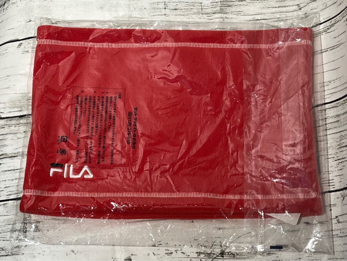 ◇フィラ◇ゴルフ◇FILA◇防寒◇保温◇暖かい◇ネックウォーマー◇赤◇未使用品◇