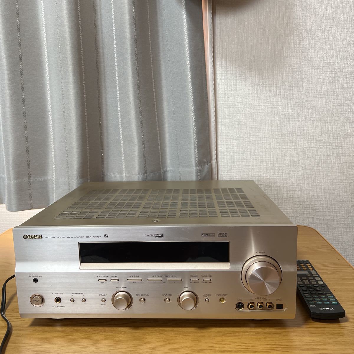 豪奢な YAMAHA 【中古】 a 管A231002 DSP リモコン付き DSP-AX757 AV