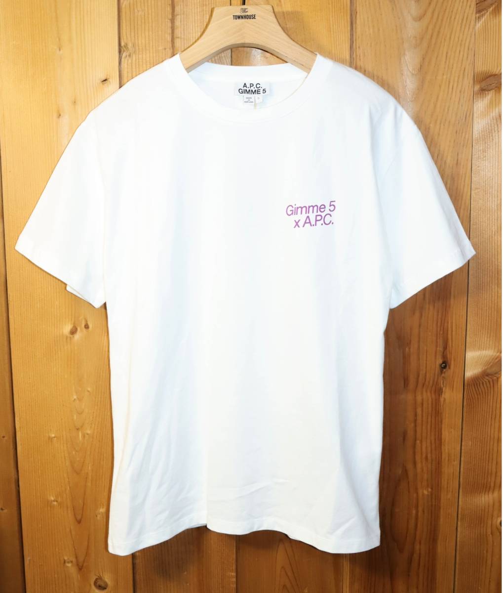 送料無料 特価即決【未使用】 A.P.C. × GIMME FIVE ★ STEVE TEE (Sサイズ) ★ APC GIMME5 ギミーファイブ コラボ カプセルコレクション_画像2