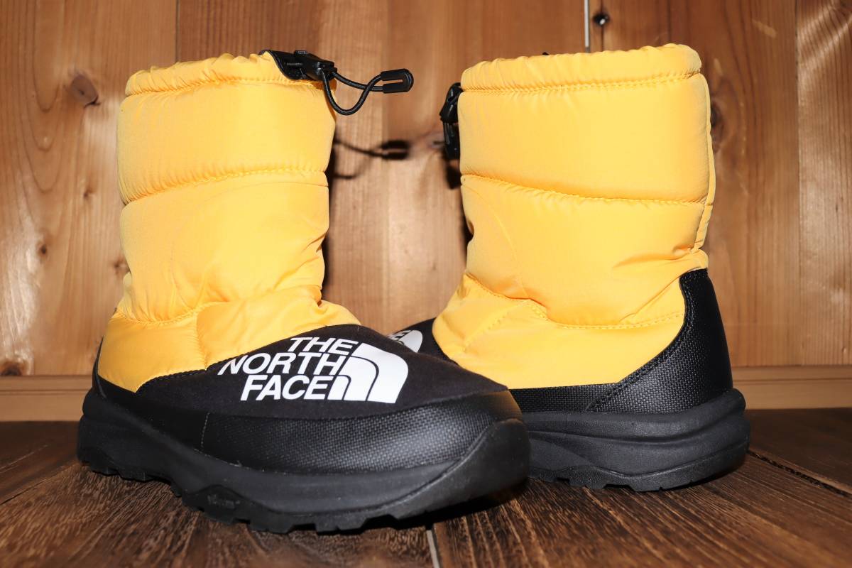 送料無料　即決【未使用】 THE NORTH FACE ★ Nuptse Down Bootie (US7/25cm) ★ ノースフェイス NF51877 ヌプシダウンブーティー イエロー_画像3