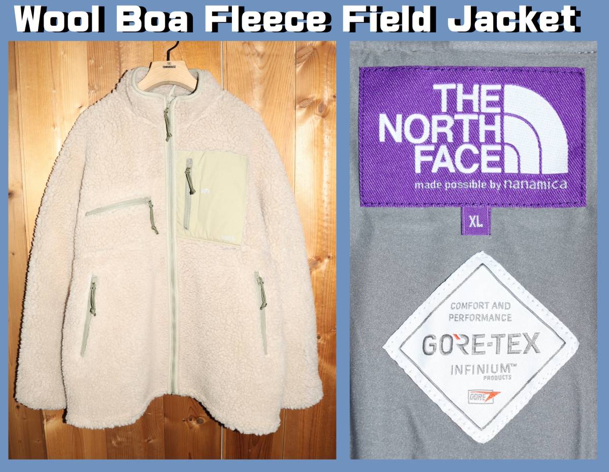 送料無料 即決【未使用】 THE NORTH FACE PURPLE LABEL ★ Wool Boa Fleece Field Jacket (L) ★ ノースフェイス ボアフリース NA2252N