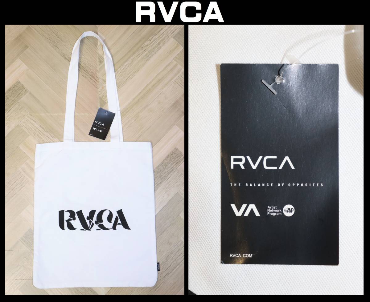 送料無料 特価即決【未使用】 RVCA ★ RVCA ANPアーティスト MHAK トートバッグ ★ ルーカ 税込定価4950円 エコバッグ_画像8