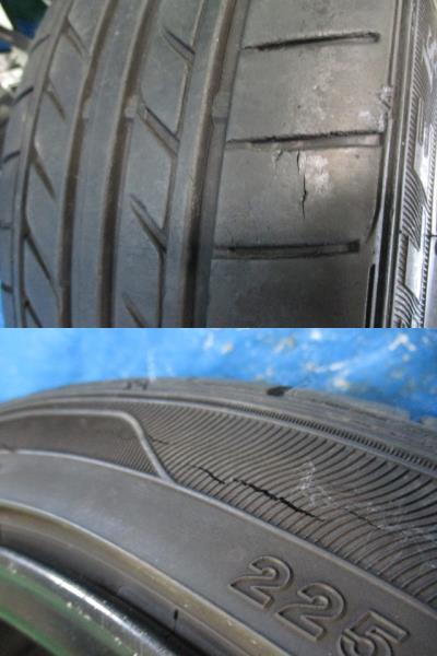 Σ5J 田　Carlsson　カールソン　19インチ　8.5J　OFF40　PCD114.3　225/40R19　※曲がりあり　※ジャンク_画像7