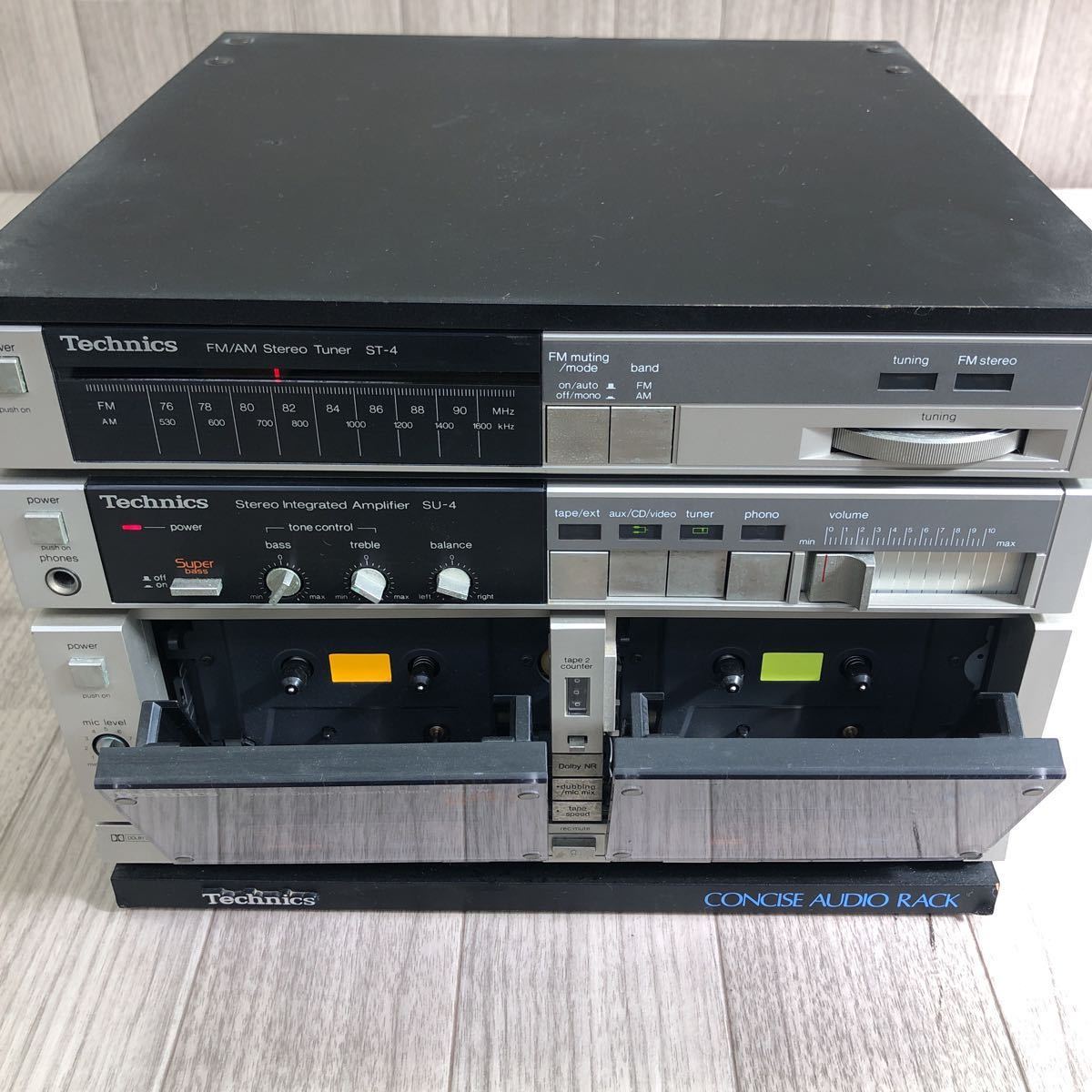 C-840 Technics テクニクス ST-4/SH-726/SU-4/RS-1W AM/FM C-840 Technics テクニクス ST-4/SH-726/SU-4/RS-1W AM/FM