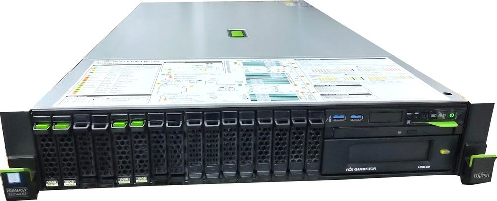 ●[Windows Server 2012 R2] 24コア 2Uサーバ 富士通 Primergy RX2540 M2(12コア Xeon E5-2650 v4 2.2GHz*2/32GB/SAS 300GB*4/CP400i RAID)サーバー