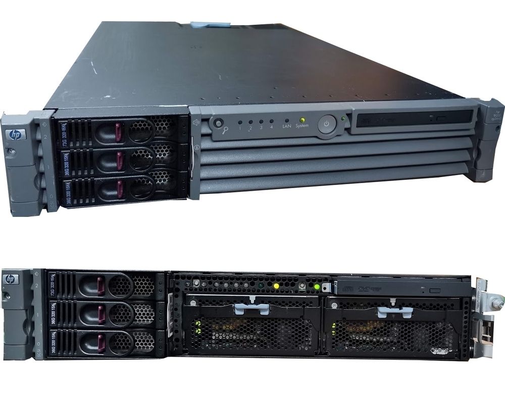 新規購入 ●動作品 hp 9000 rp3440 2Uラック型 PA-RISCサーバ (2コア PA-8900 800MHz/16GB/3.5inch U320 72GB+36GB*2/DVD/HP-UX 11i) サーバー