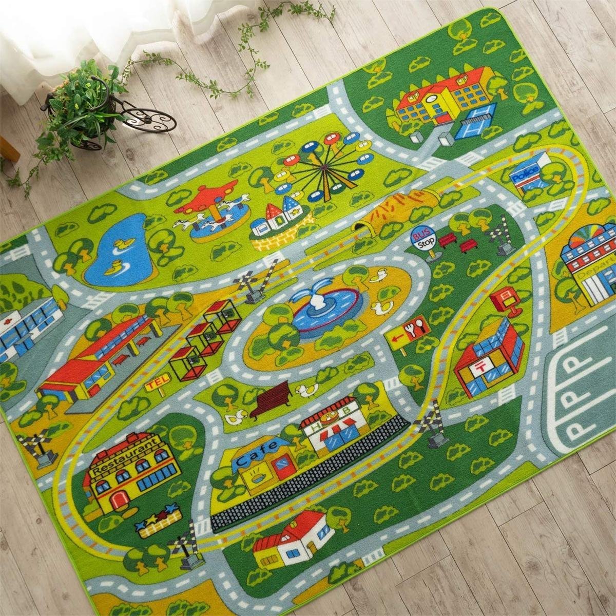 【気質アップ】 デザイン 線路 道路 ■■デスクマット 街 グリーン 3畳 190×240 絨毯 プレイマット ラグ カーペット マップ ロード ミニカー 地図 カーペット一般 【気質アップ】 デザイン 線路 道路 ■■デスクマット 街 グリーン 3畳 190×240 絨毯 プレイマット ラグ カーペット マップ ロード ミニカー 地図 カーペット一般
