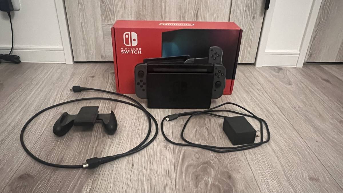 Nintendo Switch ニンテンドースイッチ グレー バッテリー強化モデル-