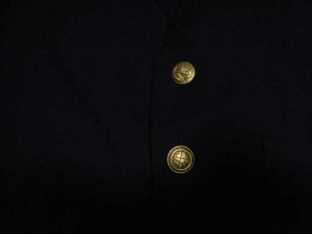 1810 старый OLD Америка USA пр-во  CLASS CLUB золото  кнопка  ... синий ... кожа  ... пиджак /3... ... ...  особенно  и как вам?  