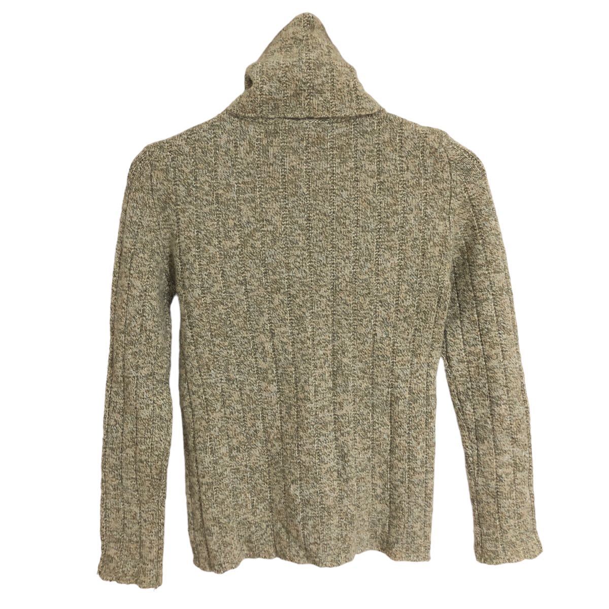 CHANEL Chanel high‐necked sweater cashmere 100% P09130V0036 #38 green series 