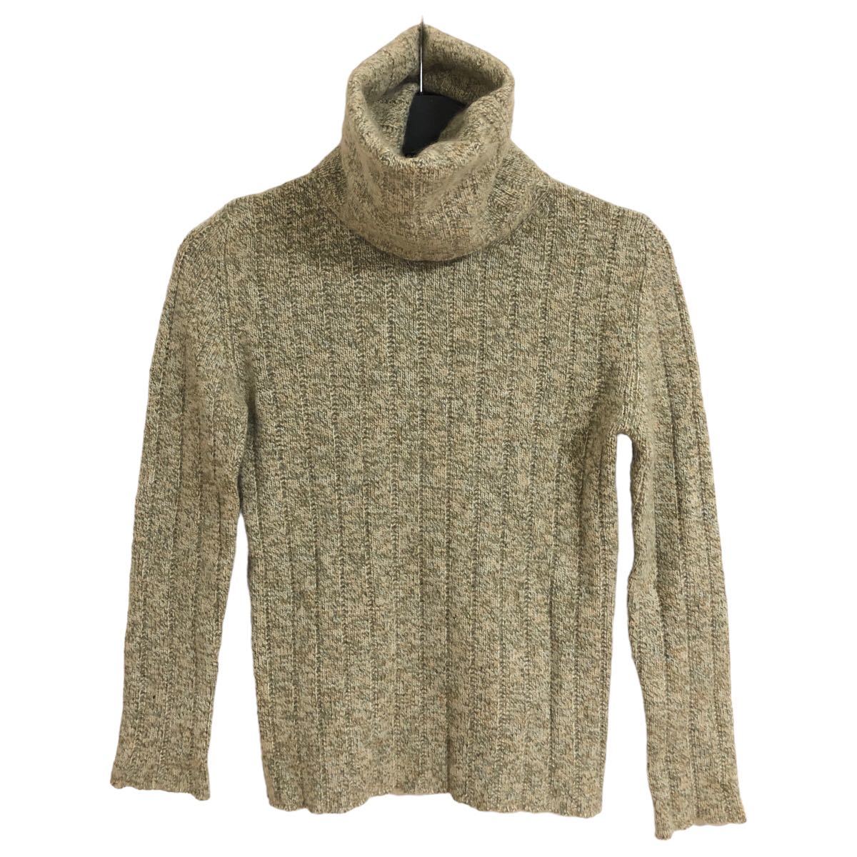 CHANEL Chanel high‐necked sweater cashmere 100% P09130V0036 #38 green series 