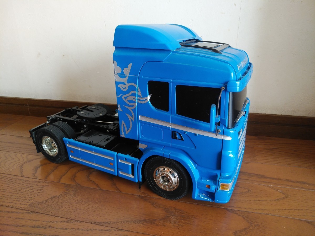 タミヤ 1/14 スカニア ジャンク品 メカ無し ビックトラック トレーラー -