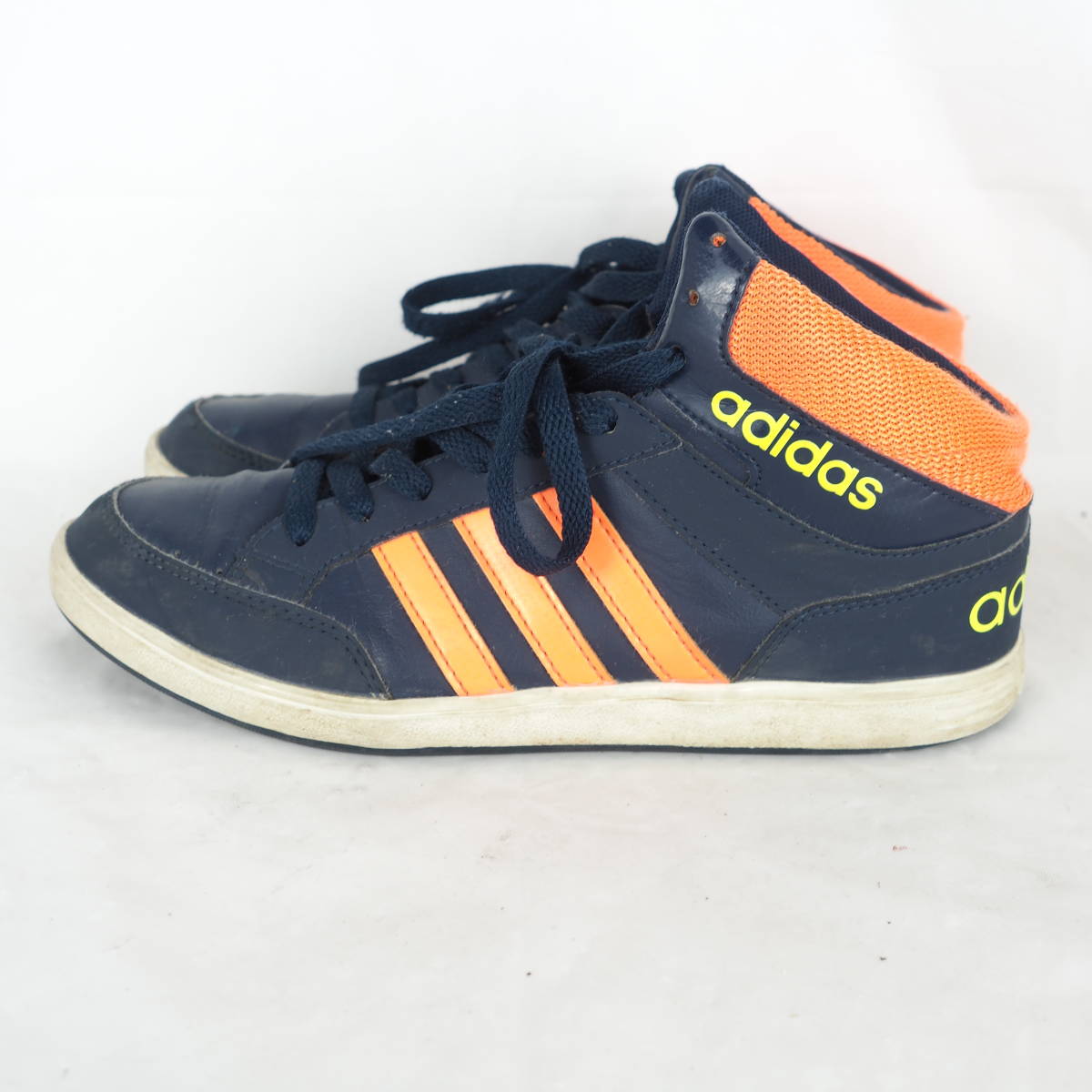 MK2381*adidas*アディダス*ジュニアスニーカー*US6-24.5cm*紺・オレンジ_画像3