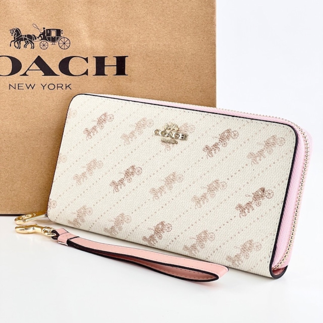 新品 未使用 コーチ COACH 長財布 C3547 レディース 女性 ホース