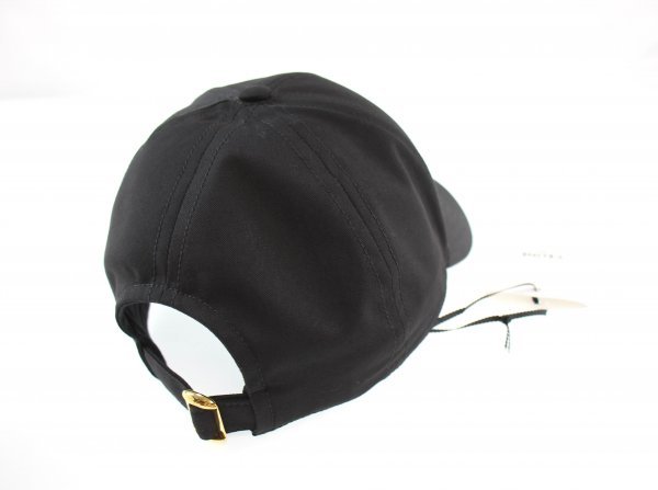 ◆ 未使用品 CELINE / セリーヌ キャップ 刺 ベースボールキャップ 帽子 コットン 高級 ブラック系 表記サイズ：M 142114の画像5