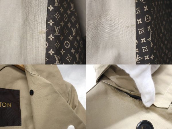 ◆ LOUIS VUITTON / ルイヴィトン トレンチコート MACKINTOSH マッキントッシュ モノグラム ベージュ系 表記サイズ：34 140960_画像7