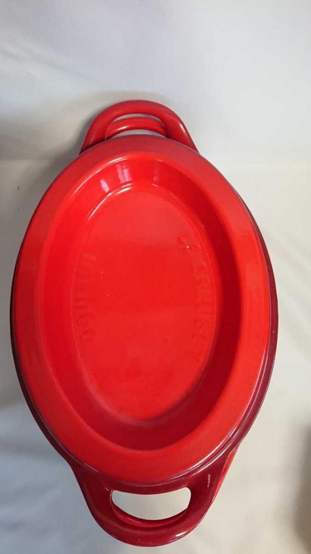 Le Creuset Duff Oval Cherry Red 32cm 7.2L Rare Unused | eBay Le Creuset Duff Oval Cherry Red 32cm 7.2L Rare Unused | eBay