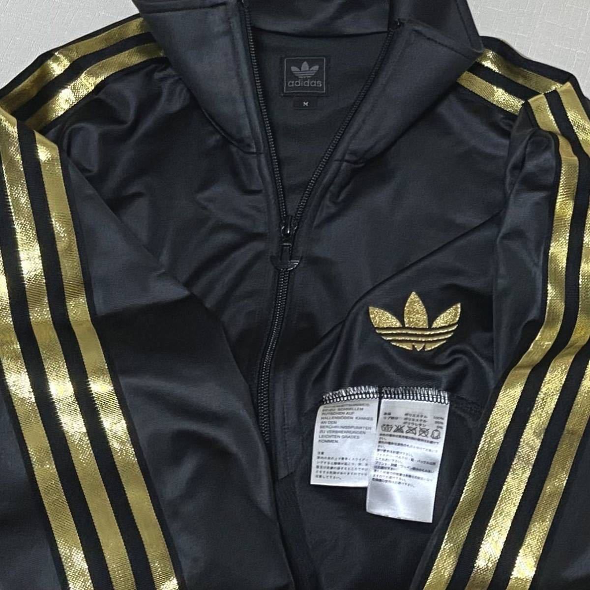 レアカラー adidas オリジナルス トレフォイルロゴ 黒 金 トラック