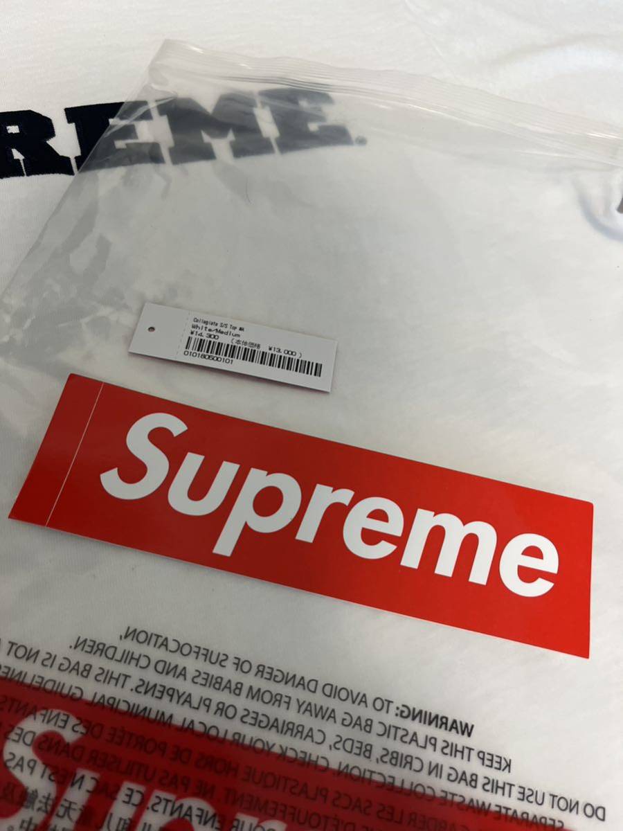 Supreme Collegiate S/S Top White シュプリーム 新品未使用 白 M(M