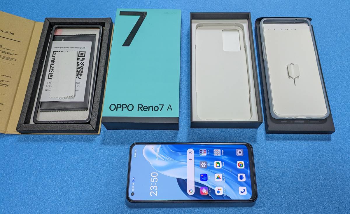 □OPPO Reno7 A スターリーブラック 6GB RAM + 128GB ROM SIMフリー