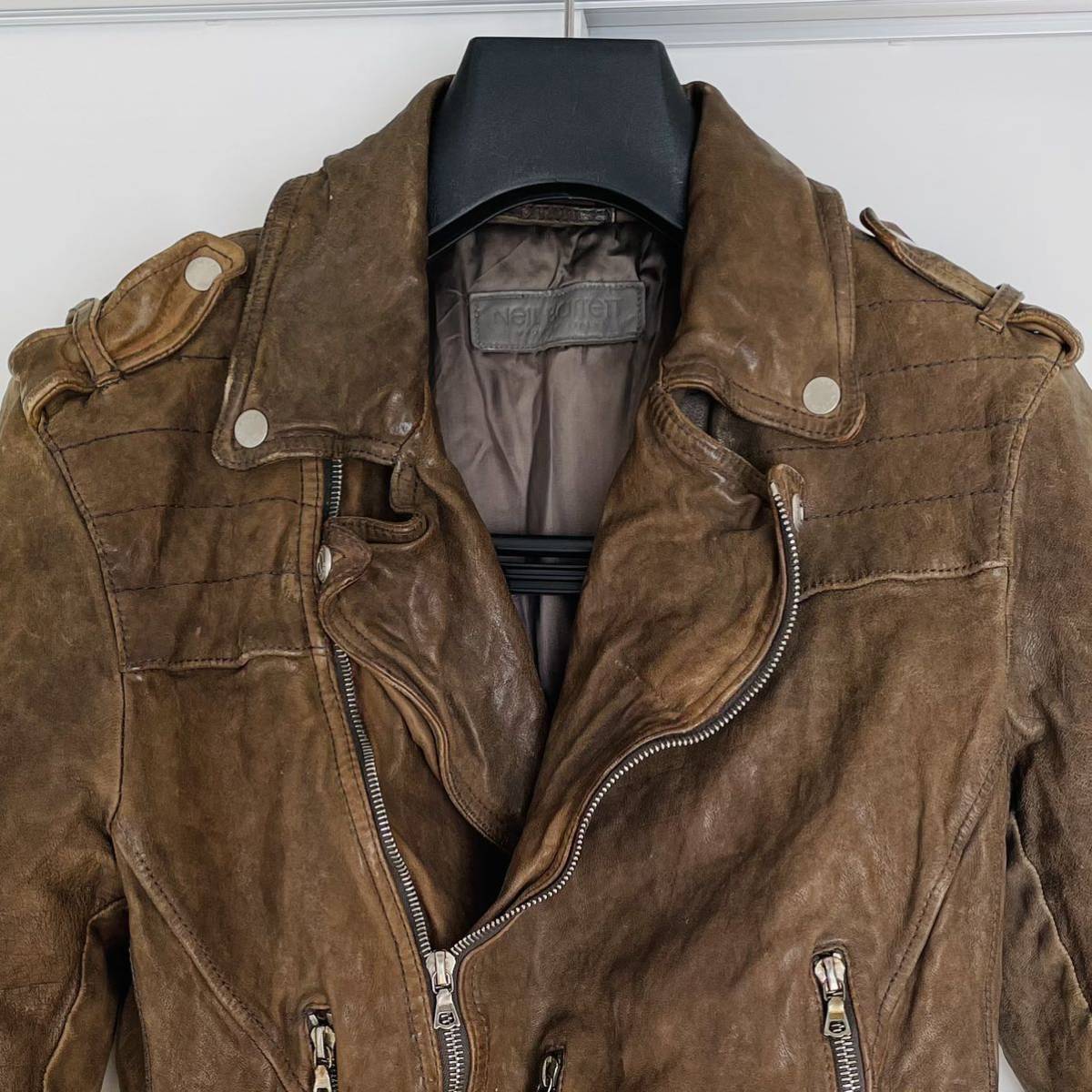 Neil Barrett バッファローレザージャケット ダブル ライダース