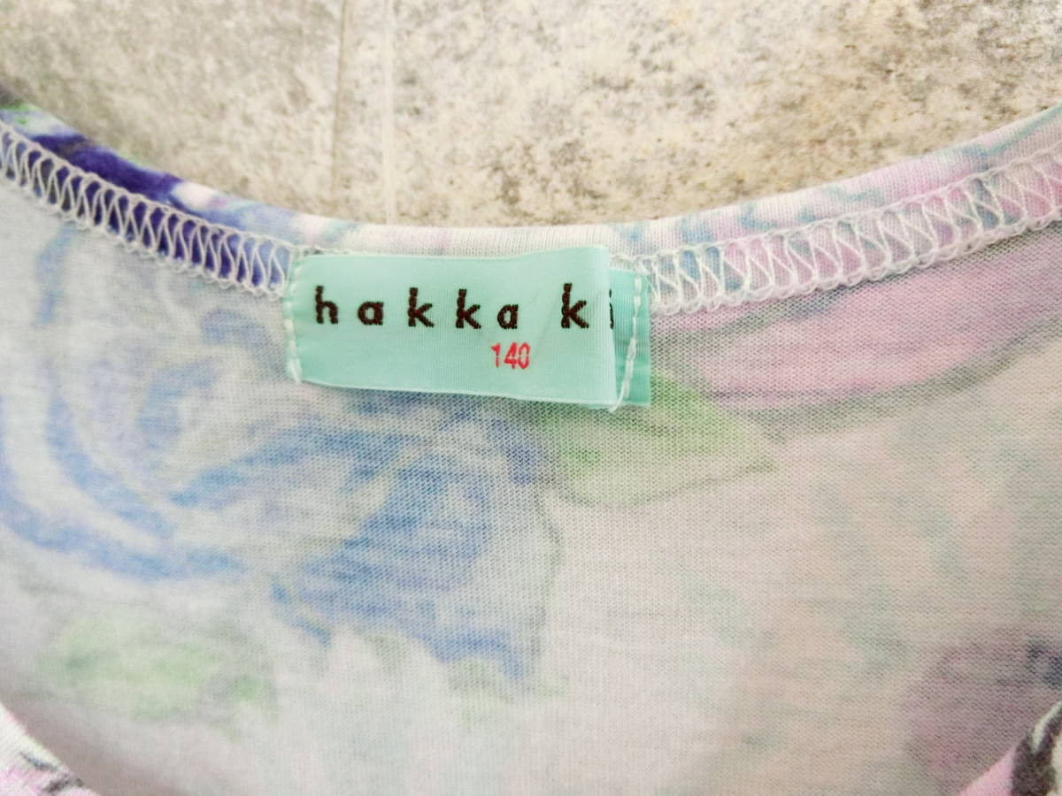 HAKKAKIDS 女の子 子供服 花柄 フラワー 半袖 140 130 120 カットソー Tシャツ チュニック ハッカキッズ ハッカ キッズ HAKKA KIDS_画像6