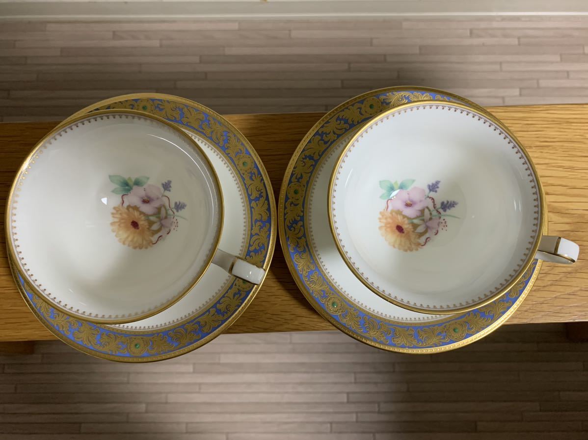 Noritake カップ&ソーサー ペアセット ノリタケ GRAND BROCHE グランブロシェ