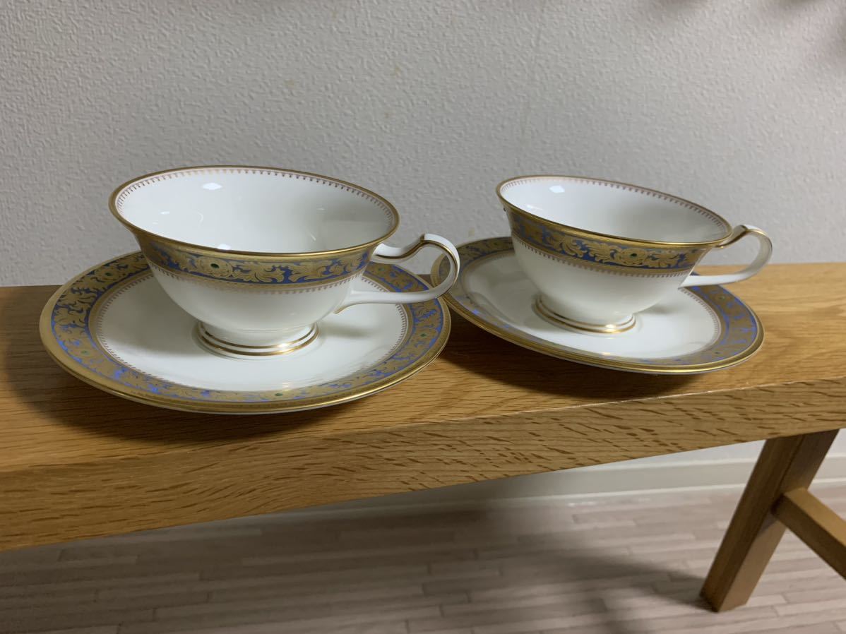 Noritake カップ&ソーサー ペアセット ノリタケ GRAND BROCHE グランブロシェ