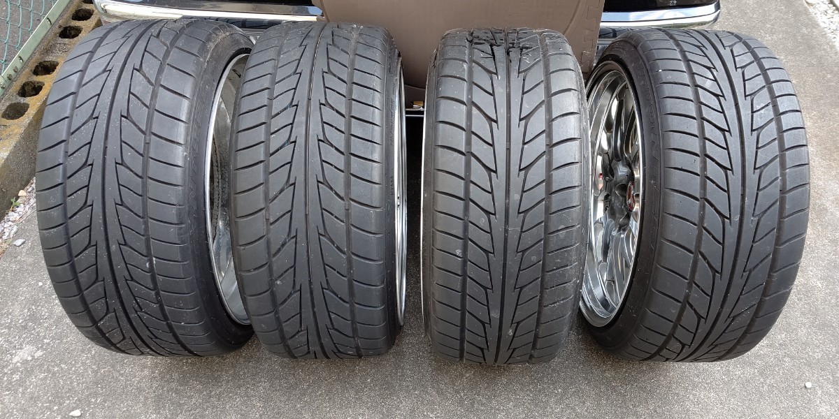 引取りも可 マーベリック MAVERICK 709M 中古 20インチ 10J+26 5H PCD114.3 4本 深リム 段リム NITTO 245/35R20 10J 通し ツライチの画像2