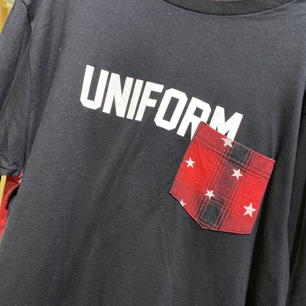 57 uniform experiment ユニフォーム　エクスプレメント　星柄ポケットtee tシャツ 20231004 _画像6