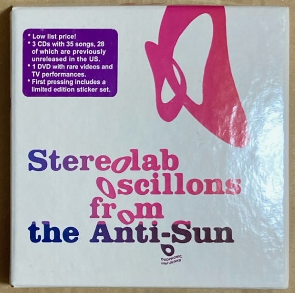 CD-BOX★STEREOLAB 「OSCILLONS FROM THE ANTI-SUN」　ステレオラブ、3CD＋DVD_画像1