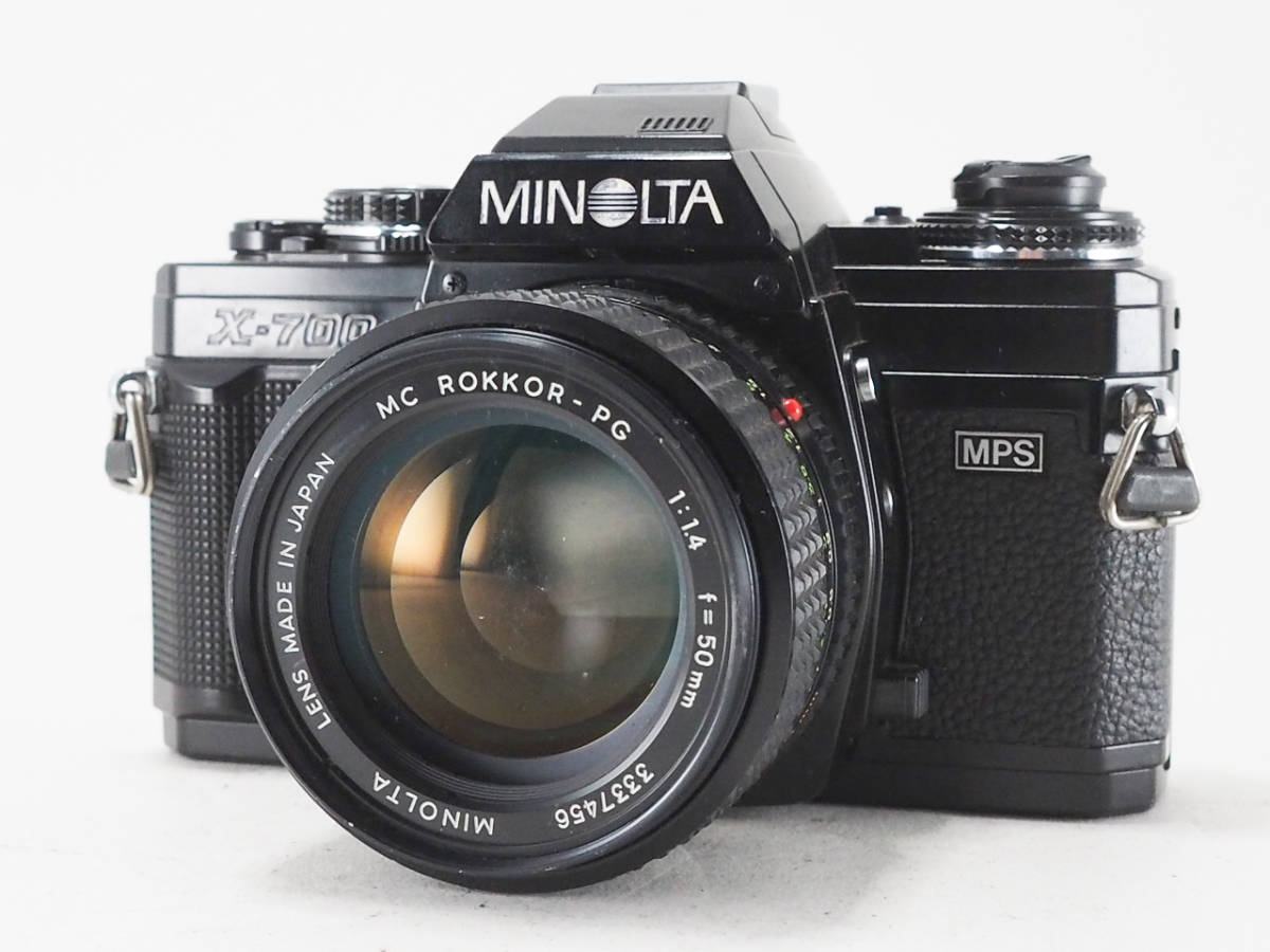 ★実用品★ ミノルタ MINOLTA X-700 ブラック + MC ROKKOR-PG 50mm F1.4 #TA1673