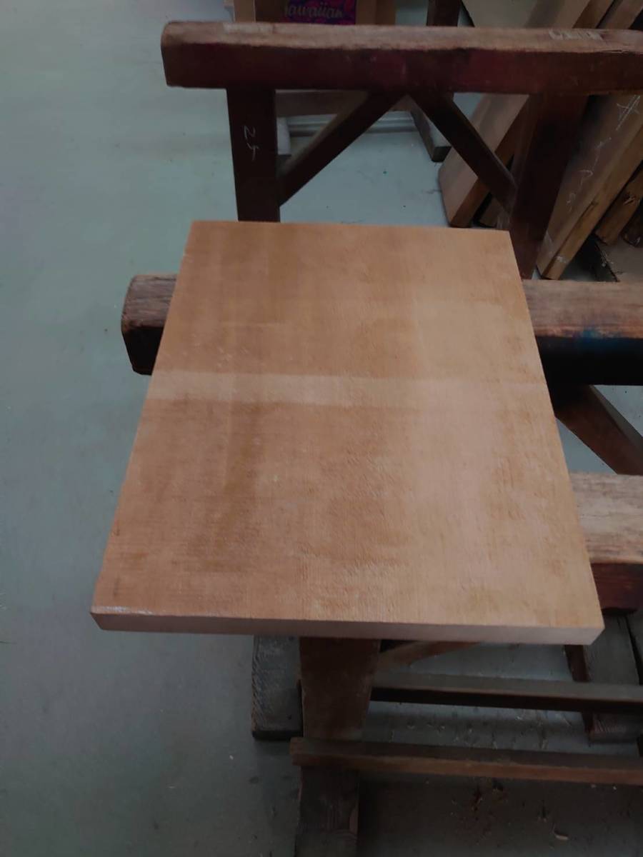 スプルース　No.1005-C　平柾　無垢　乾燥材　板（長さ400㎜ｘ幅305㎜ｘ厚み27㎜）1枚　木材　DIY　棚板　小物作りに_画像3