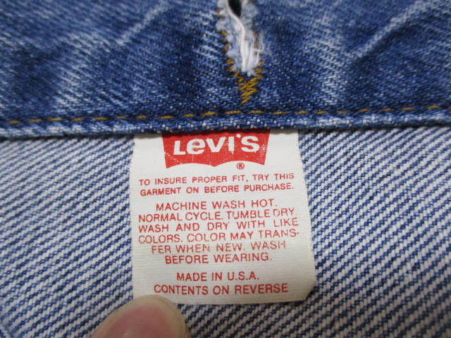 USA製 Levis リーバイス 60510-0218 ジージャン ベスト L_画像8