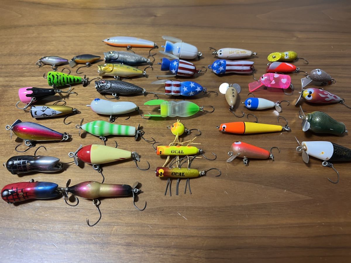 トップ ルアー 中古セット ビンテージ (ハンドメイドトップ トップ ルアー 中古セット ビンテージ (ハンドメイドトップ